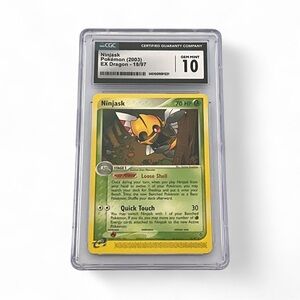 Ninjask Pokémon Card EReader 2003 - CGC Graded 10